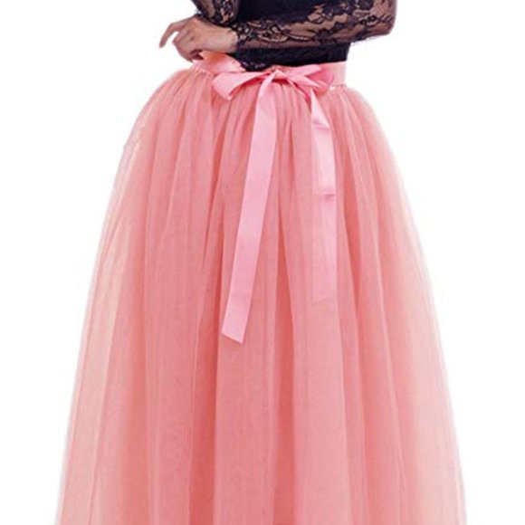 Women Plus Size Long Maxi A-Line Tutu Tulle Skirt *Altered - Picture 5 of 6
